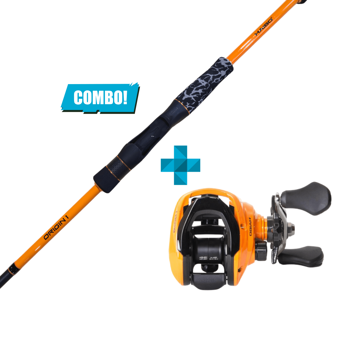 Haibo Origin 1 - 7ft Medium combo Baitcasting orange - Western Accessories