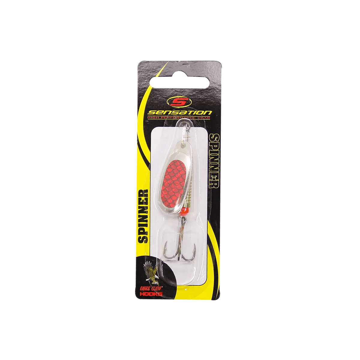Inline Spinner Sensation - Bass Fury Red Black Scale - Western Accessories