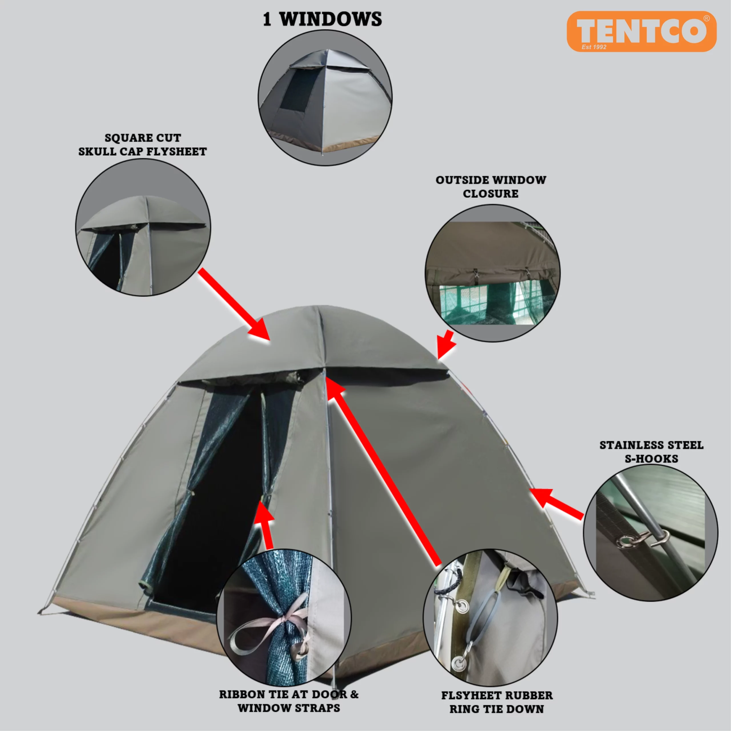 TENT DOME SAVANNAH 4 - Tentco