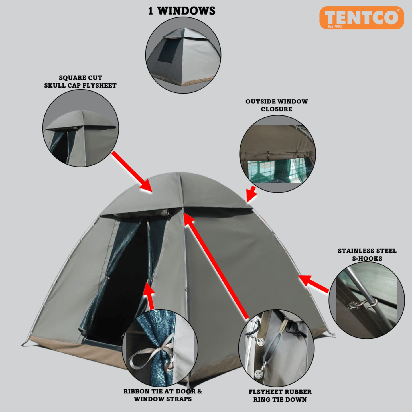 TENT DOME SAVANNAH 4 - Tentco - Western Accessories
