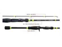 Bass Rod Sensation GTX 7FT MH Chartreuse Casting - Western Accessories