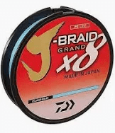 DAIWA J - BRAID X8 300M Chart - Western Accessories