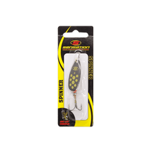 Inline Spinner Sensation - Bass Fury Black Yellow Dot - Western Accessories