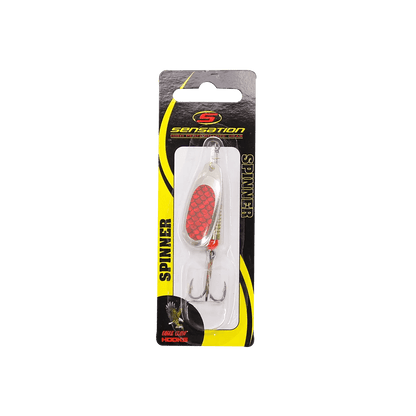 Inline Spinner Sensation - Bass Fury Red Black Scale - Western Accessories