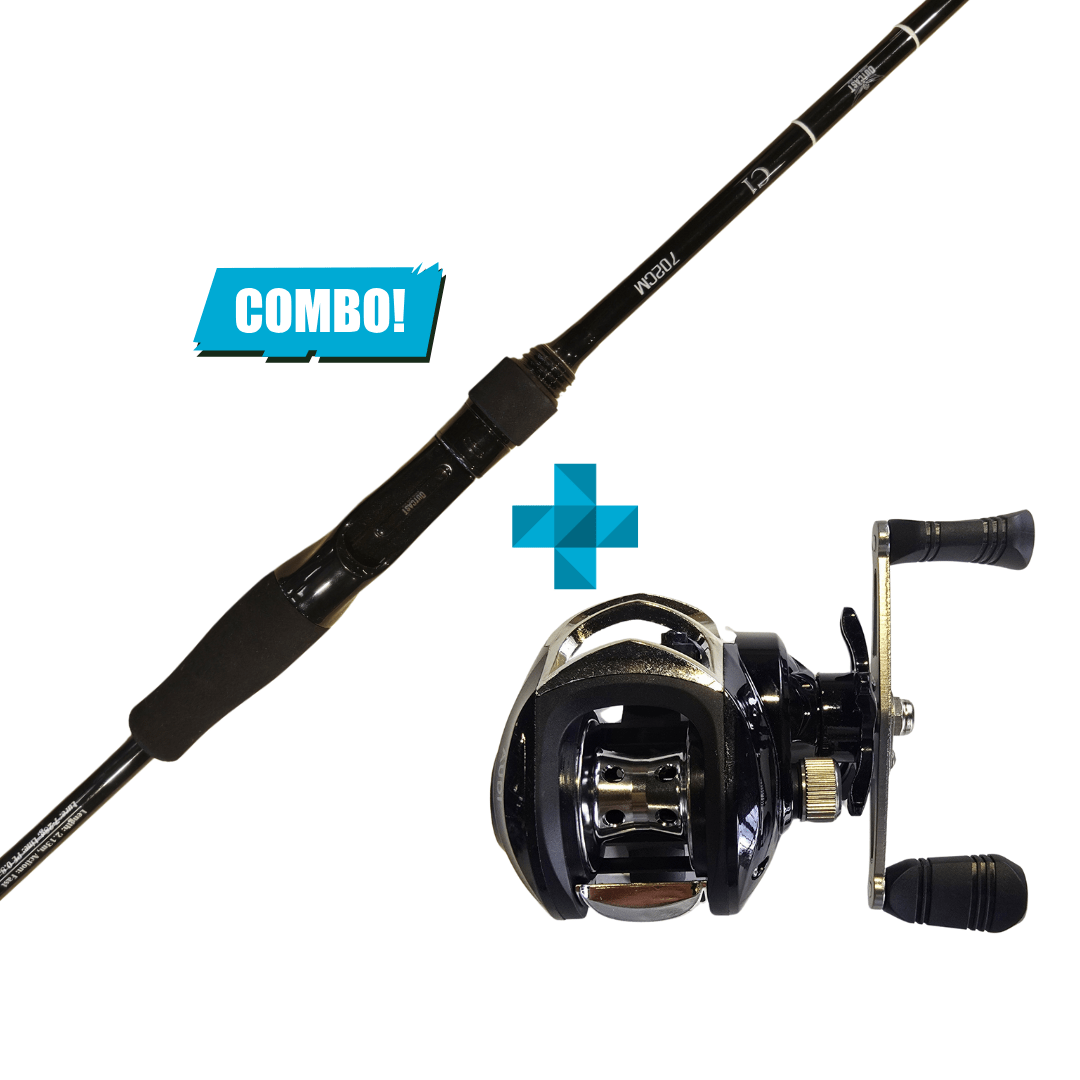 Outcast casting Rod C1 7'0 MC with Lizard Baitcasting reel combo - Western Accessories
