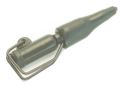 Gated safety lead clips