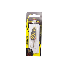 Inline Spinner Sensation- Bass Fury Gold Yellow Dot